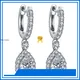Custom moissanite stud earrings from China Manufacturer | Messi Jewelry 1