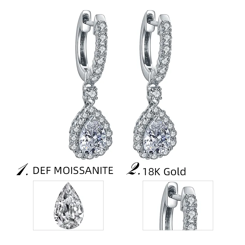 Messi Jewelry | Best Price moissanite stud earrings with custom services 7