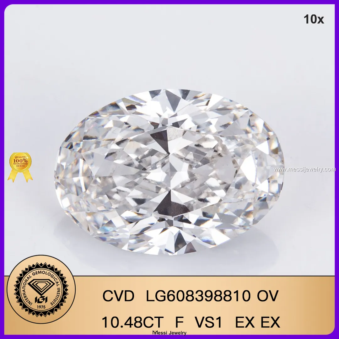 Custom large lab grown diamonds for sale with good price Manufacturer | Messi Jewelry 1
