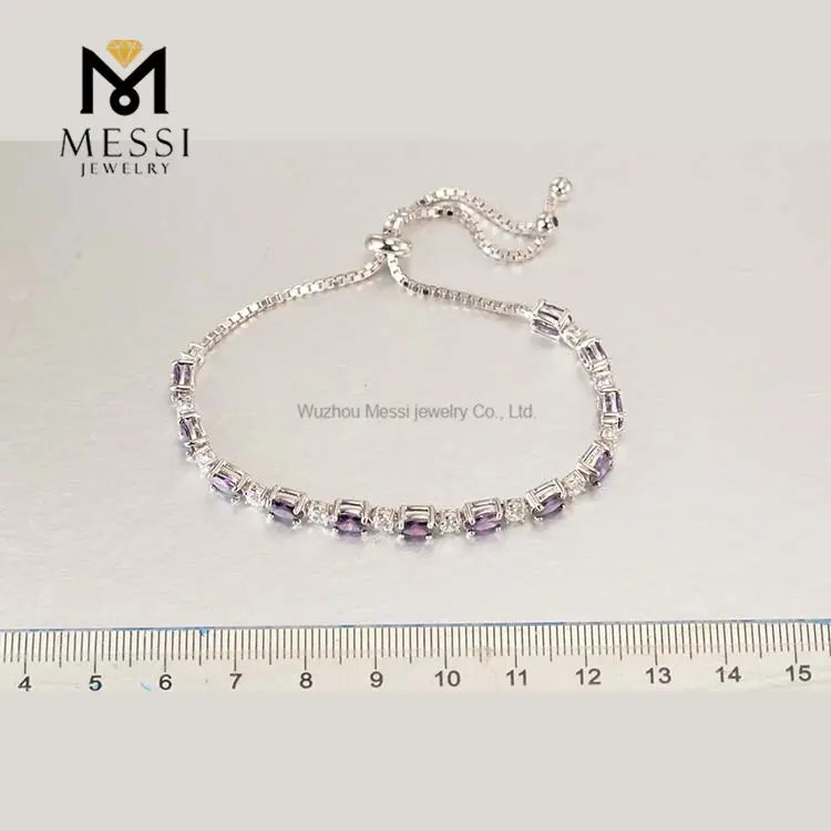 Messi Jewelry | classic sapphire bracelet factory price 3
