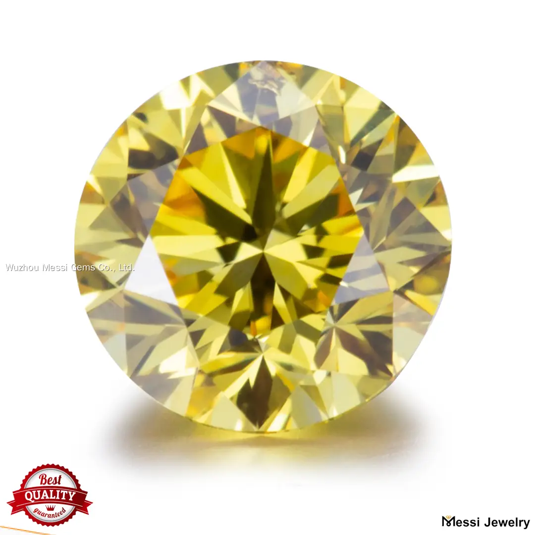 Custom lab grown yellow diamond factory price Manufacturer | Messi Jewelry 1