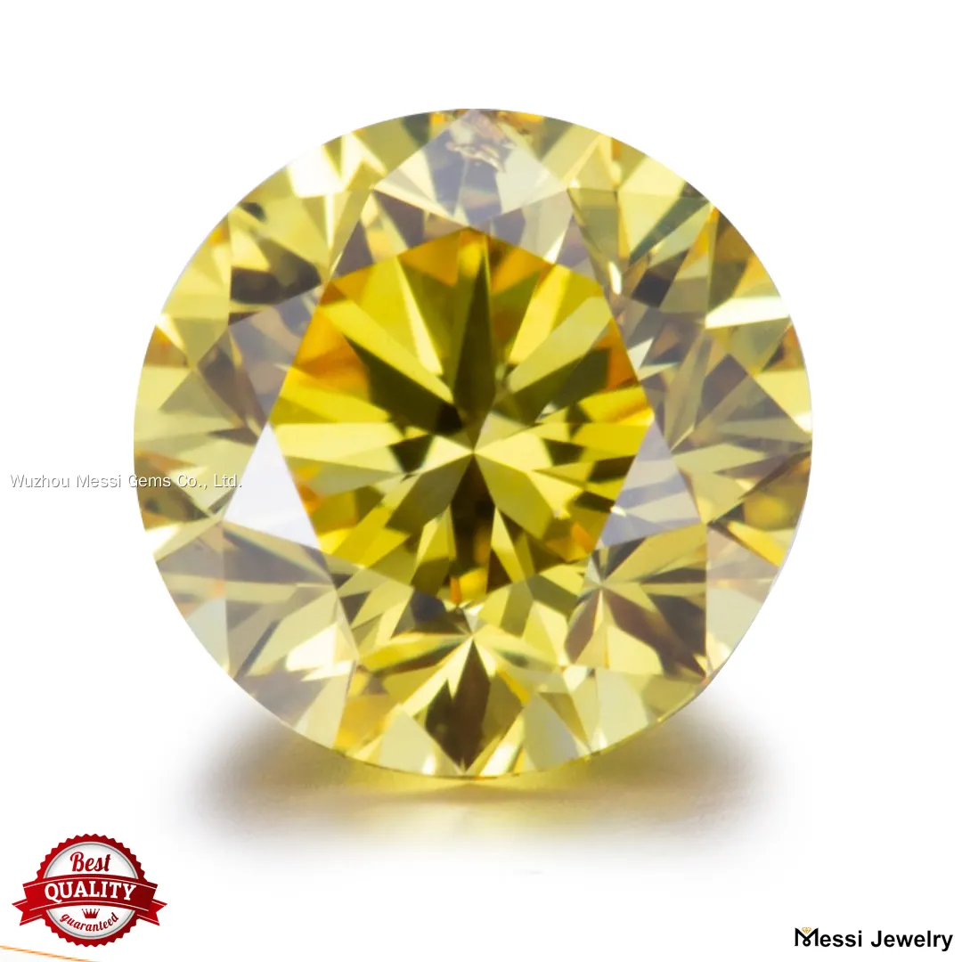 Custom lab grown yellow diamond factory price Manufacturer | Messi Jewelry 1