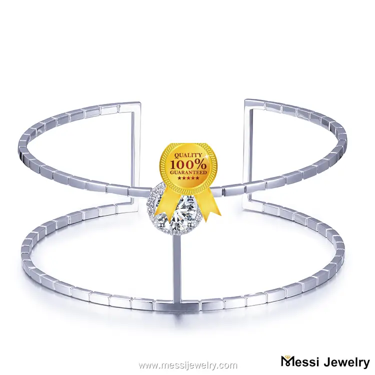Messi Jewelry | bulk production lab created sapphire tennis bracelet customized 1