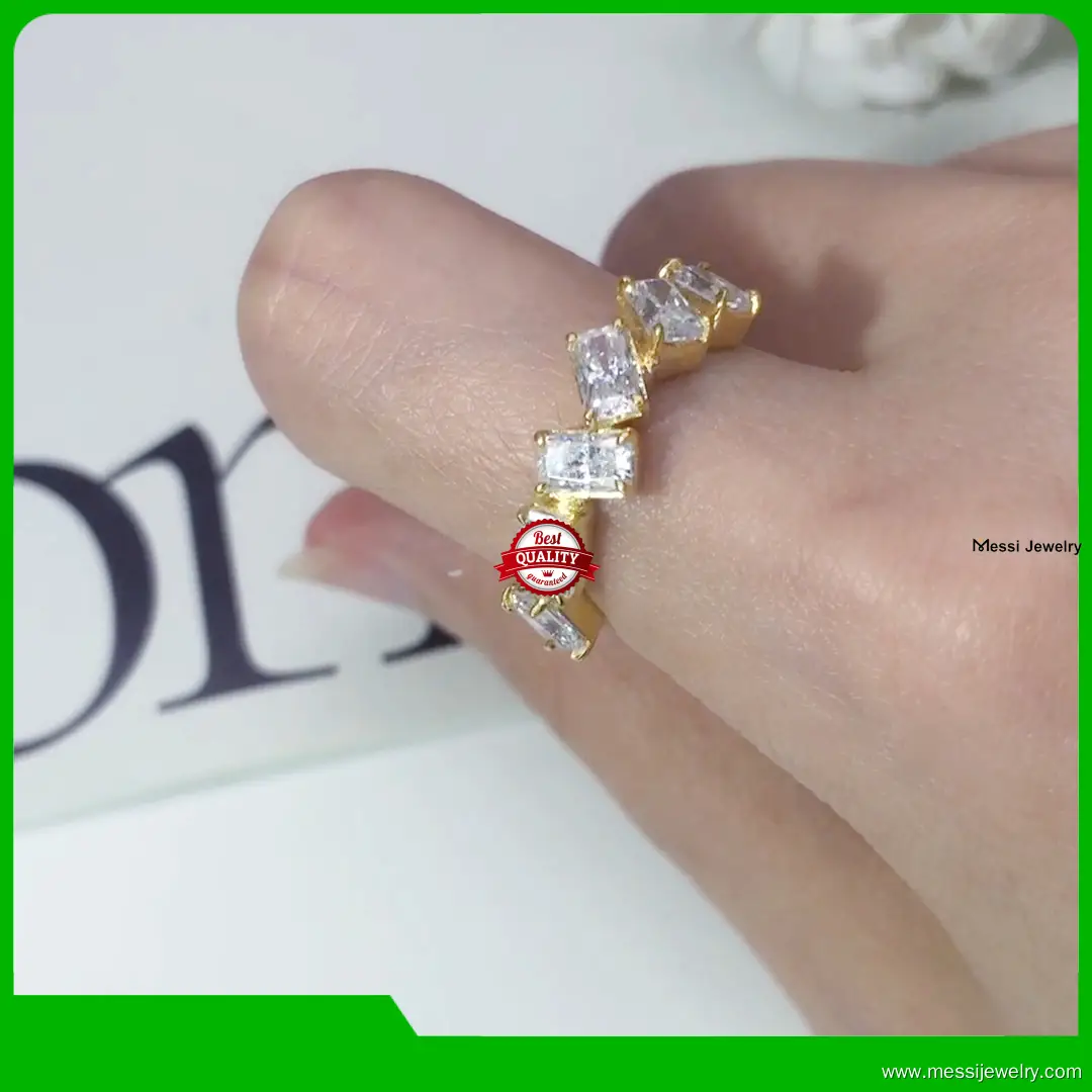 925 sterling silver moissanite rings at Wholesale Prices | Messi Jewelry 1