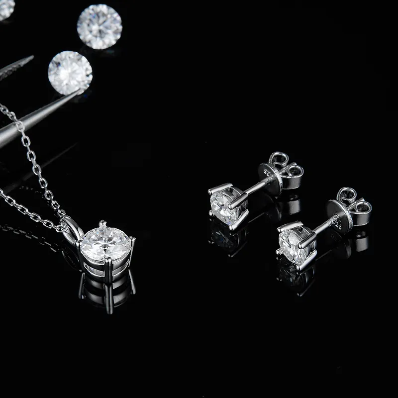 Custom moissanite silver necklace manufacturing Manufacturer | Messi Jewelry 7