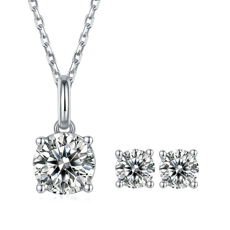Custom moissanite silver necklace manufacturing Manufacturer | Messi Jewelry 6