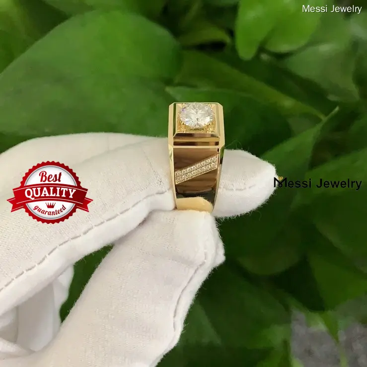 Practical moissanite solitaire necklace made in china | Messi Jewelry 1