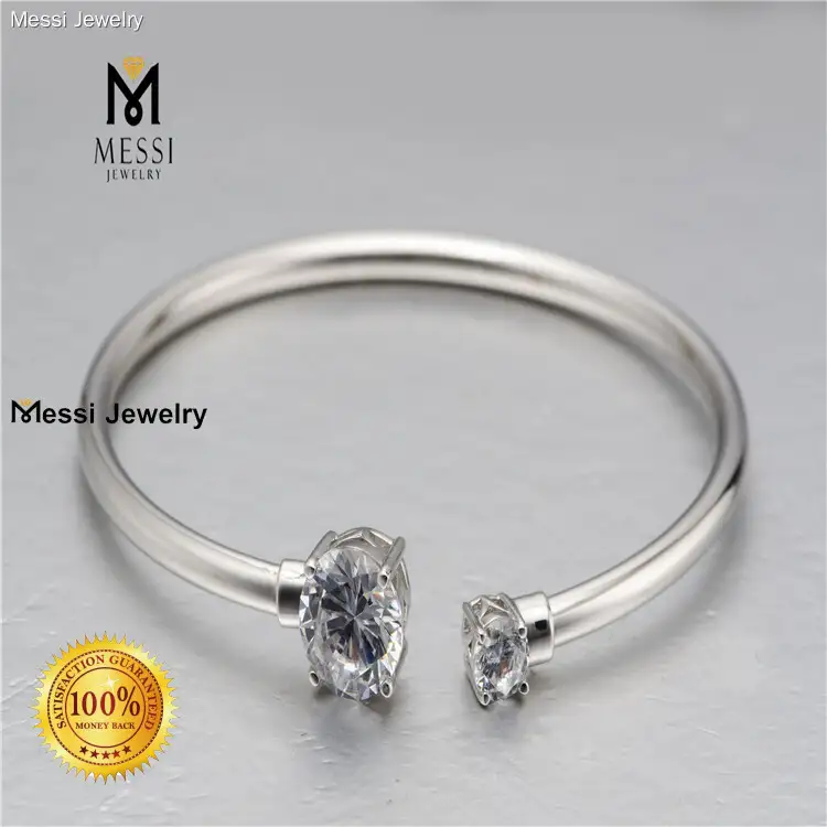 Custom moissanite bracelet gold from China Manufacturer | Messi Jewelry 1