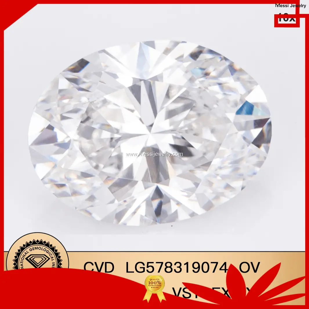 Messi Jewelry | Cost-effective 1.5 carat lab grown oval diamond wholesale 1
