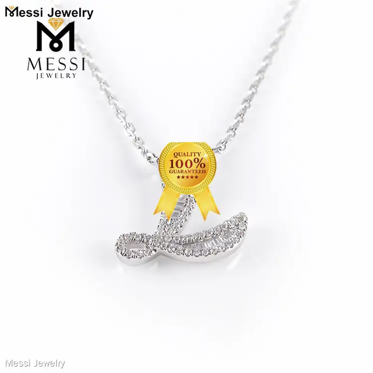 Latest moissanite pendant necklace wholesale | Messi Jewelry 1