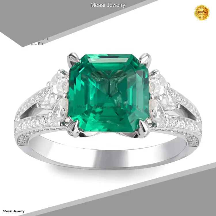 Custom topaz engagement ring series Manufacturer | Messi Jewelry 1