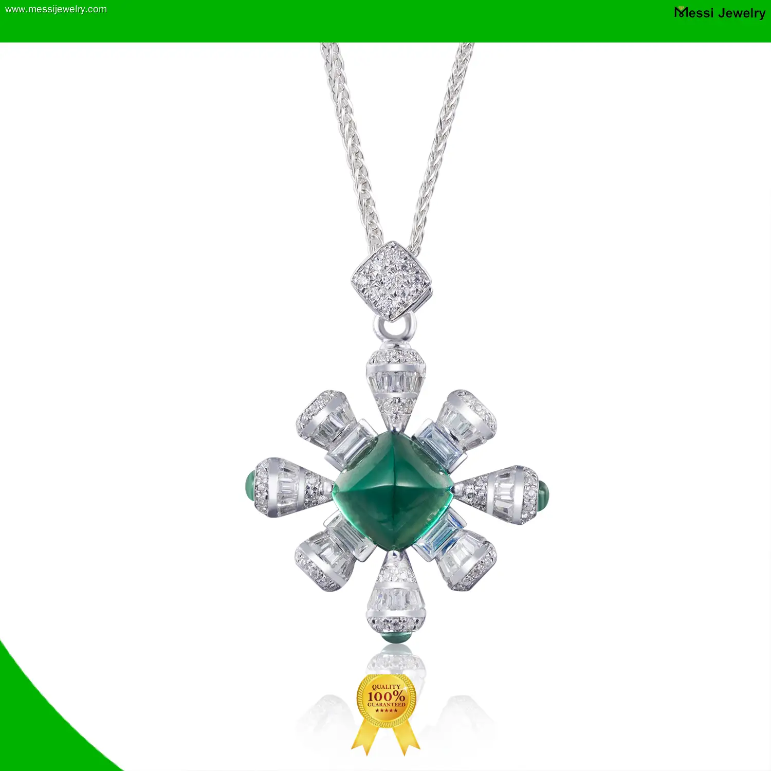 high quality citrine necklace factory price | Messi Jewelry 1