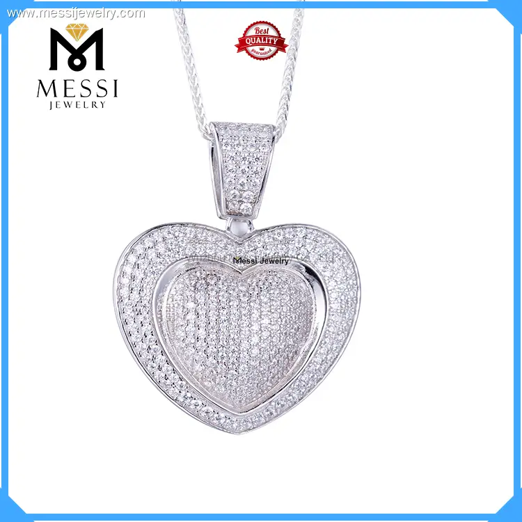 Custom silver hip hop pendants with good price Manufacturer | Messi Jewelry 1