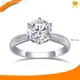 white gold moissanite ring at Wholesale Prices | Messi Jewelry 1