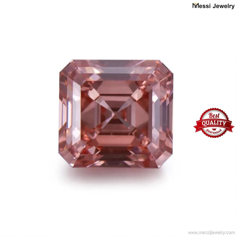 Custom pink lab grown diamond ring from China Manufacturer | Messi Jewelry 1