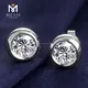 Messi Lab Grown Diamond Stud Earrings - 1.0ct, 18k White Gold 4