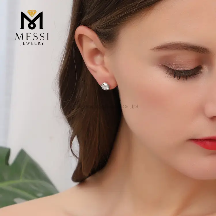 Safe To Use man made diamond earrings with good price | Messi Jewelry 7