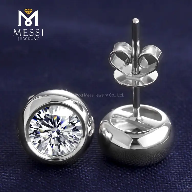 Safe To Use man made diamond earrings with good price | Messi Jewelry 6