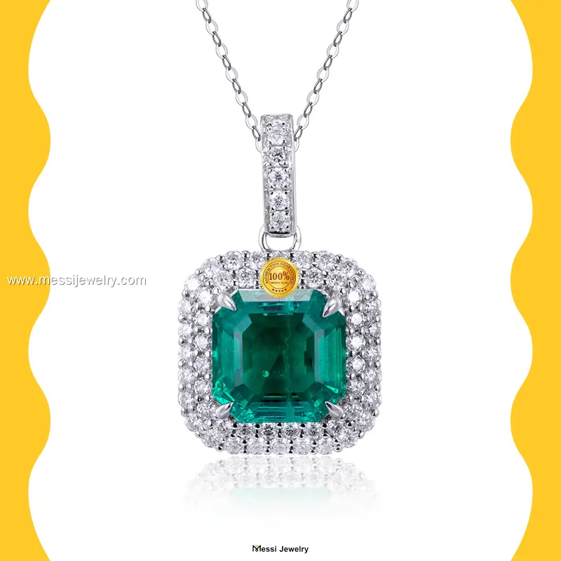 Messi Jewelry | Quality green stone necklace highly rated 1