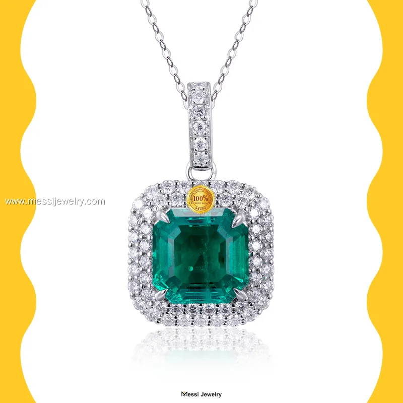 Messi Jewelry | Quality green stone necklace highly rated 1
