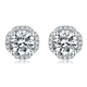 moissanite silver earrings at Wholesale Prices | Messi Jewelry 1