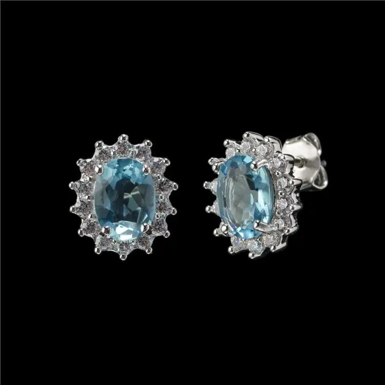 Messi Jewelry Classic Elegant Moissanite Earrings, 14k/18k Gold 5