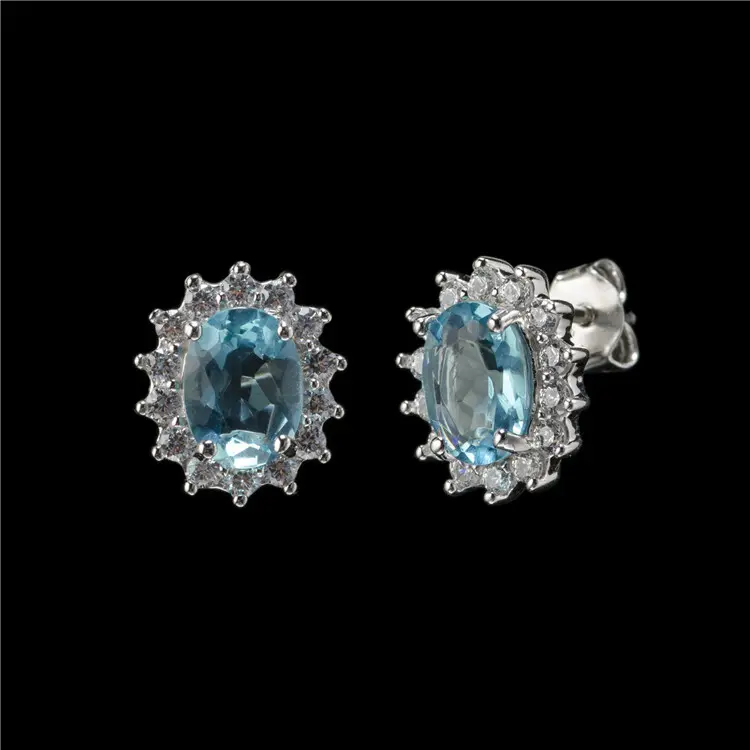 Messi Jewelry Classic Elegant Moissanite Earrings, 14k/18k Gold 5