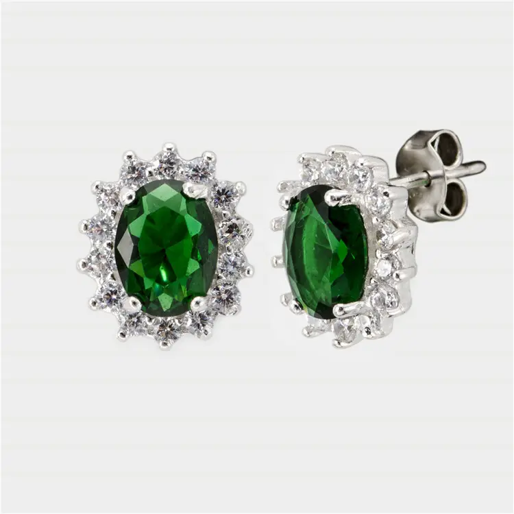 Messi Jewelry Classic Elegant Moissanite Earrings, 14k/18k Gold 6