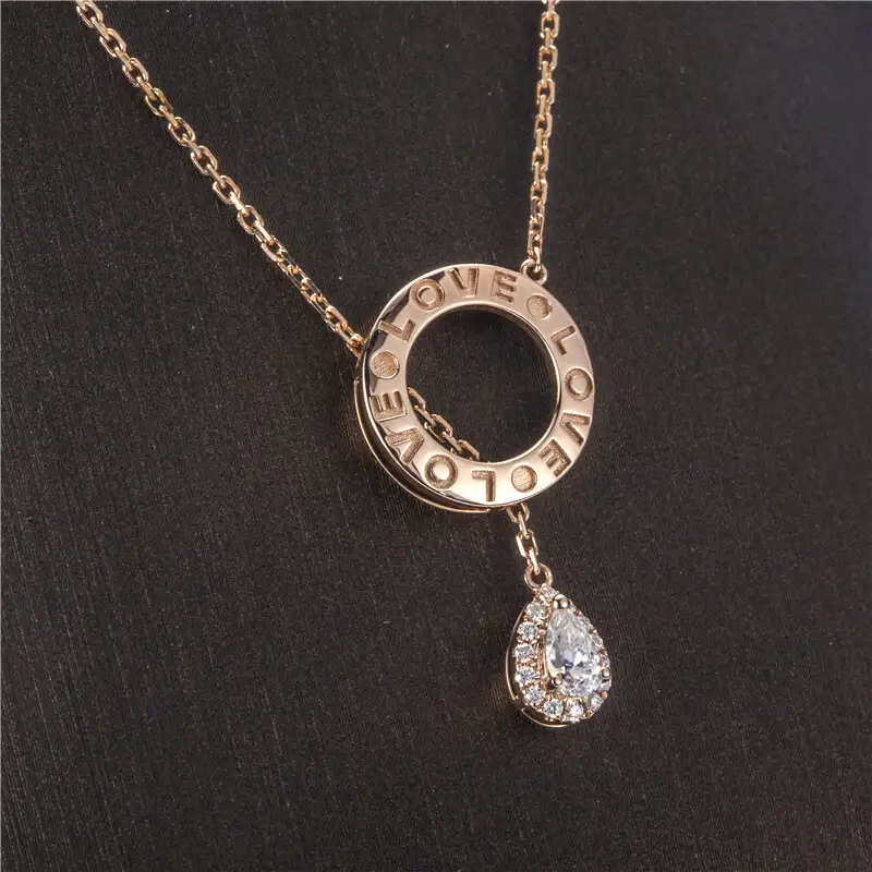 Messi Jewelry | Low-cost rose gold moissanite necklace manufacturing 4