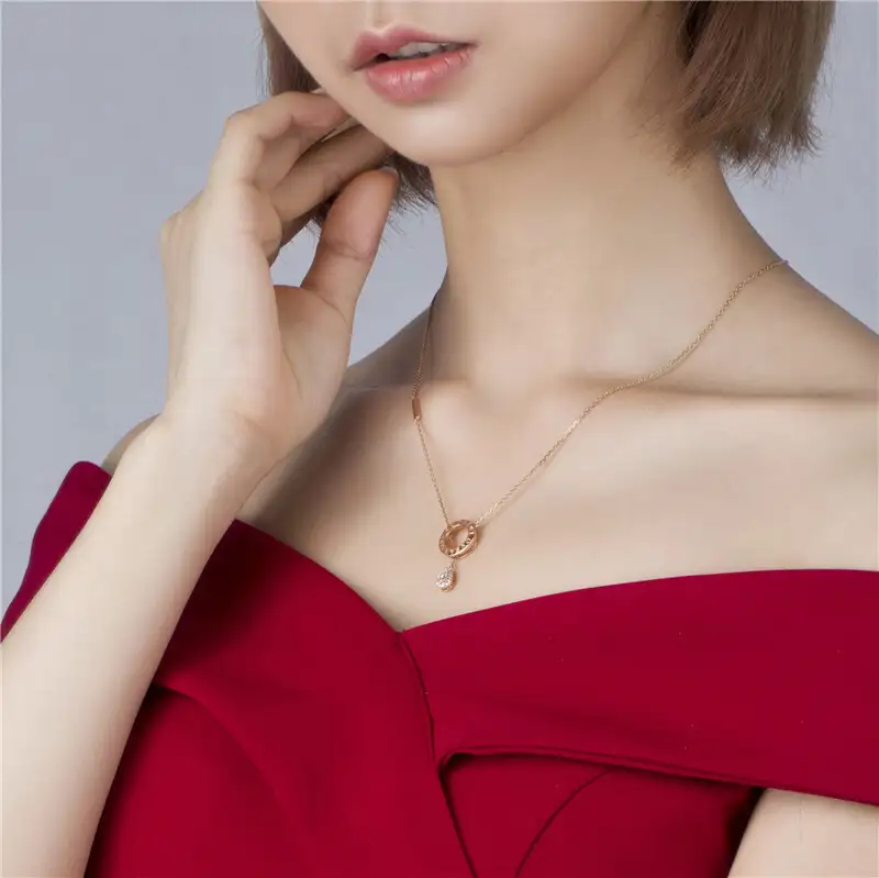 Messi Jewelry | Low-cost rose gold moissanite necklace manufacturing 6