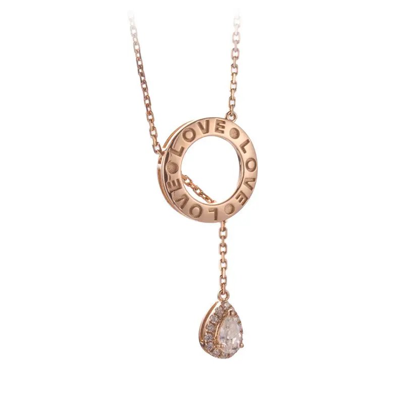 Messi Jewelry | Low-cost rose gold moissanite necklace manufacturing 7