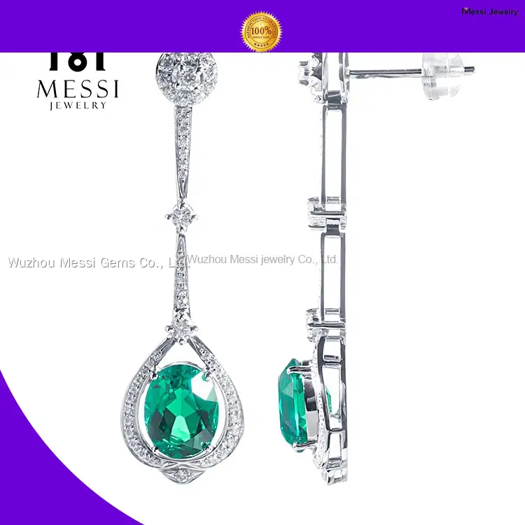 Messi Jewelry | sturdy ruby stone earrings directly sale 1