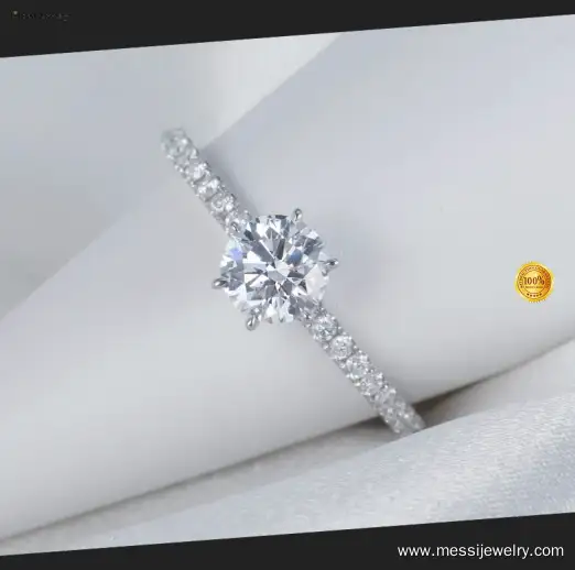 Hot Selling 3 carat lab grown diamond ring customized | Messi Jewelry 1