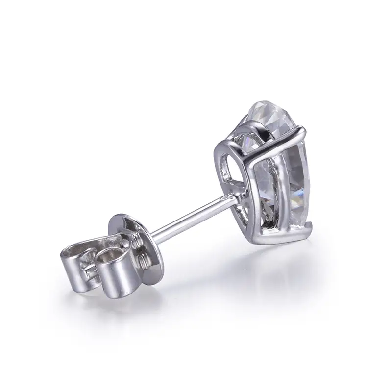 Messi Jewelry Moissanite Martini Stud Earrings 3