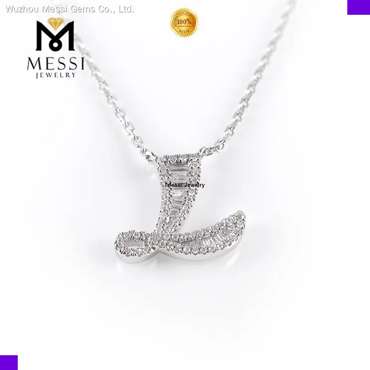 Custom moissanite cross necklace with good price Manufacturer | Messi Jewelry 1