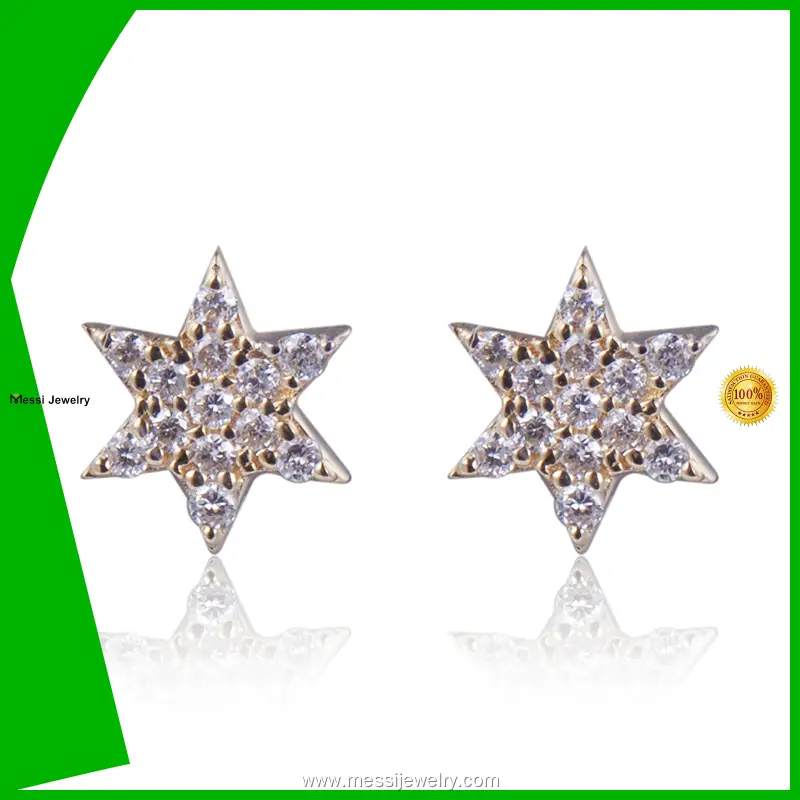 Messi Jewelry | Long Lasting moissanite stud earrings screw back supply 1