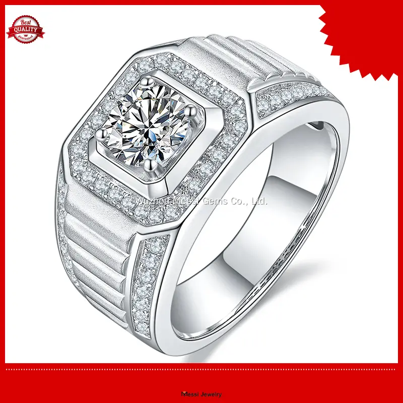 Newest moissanite rings for men series | Messi Jewelry 1