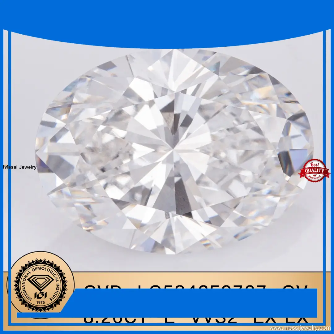 Custom large synthetic diamond manufacturers Manufacturer | Messi Jewelry 1