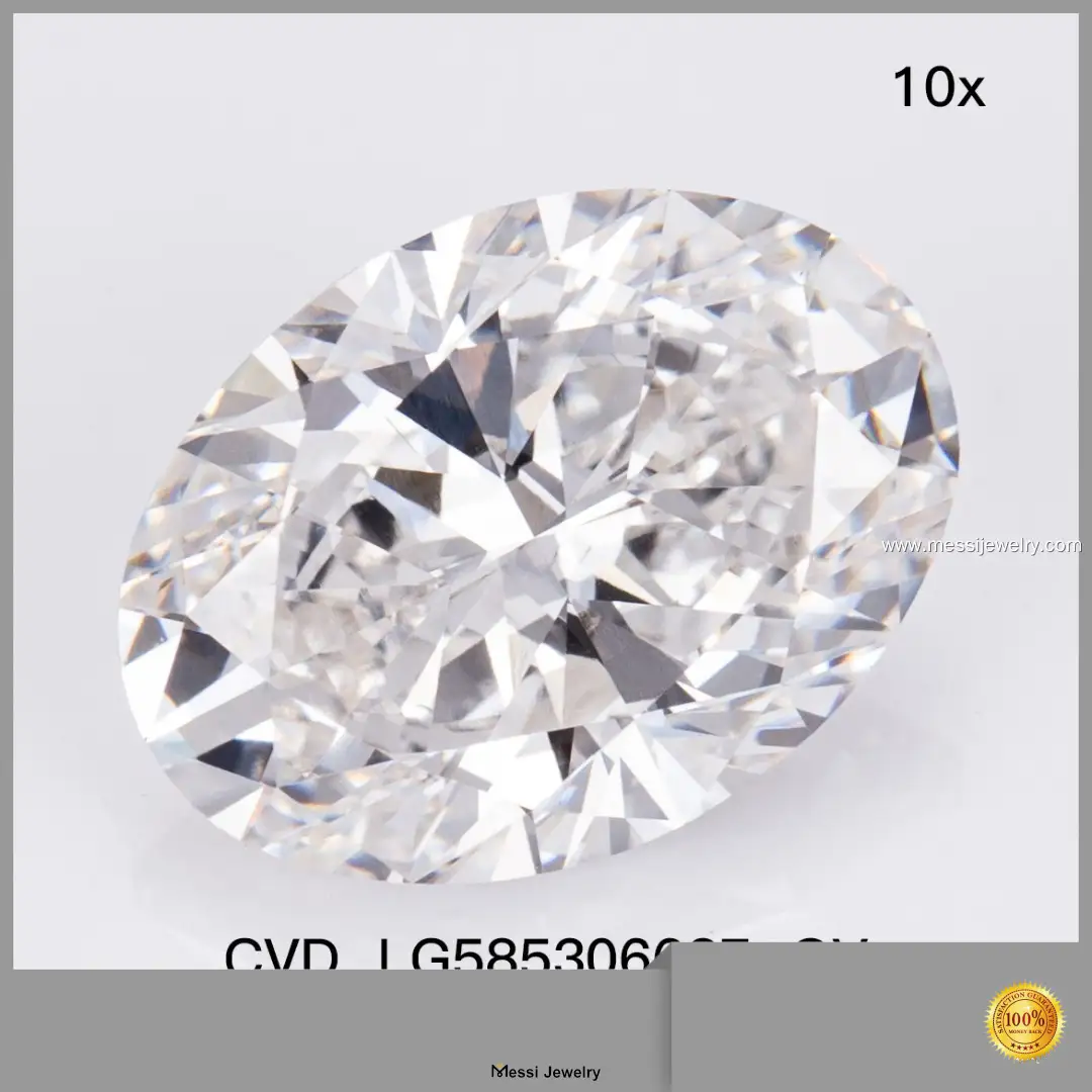 Messi Jewelry | Best Value 1.5 carat lab grown oval diamond directly sale 1