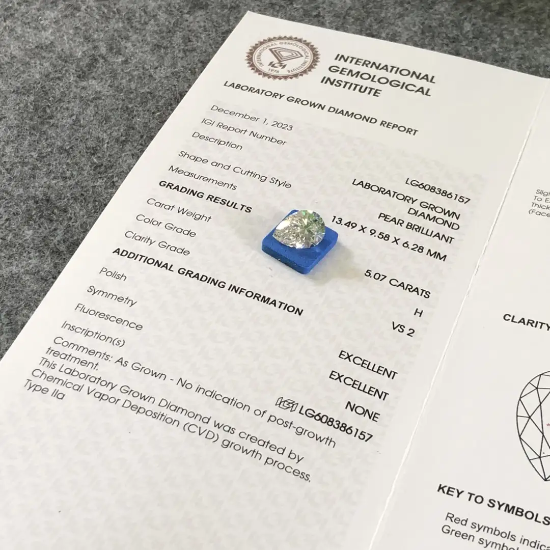 6ct lab grown diamond at Wholesale Prices | Messi Jewelry 3