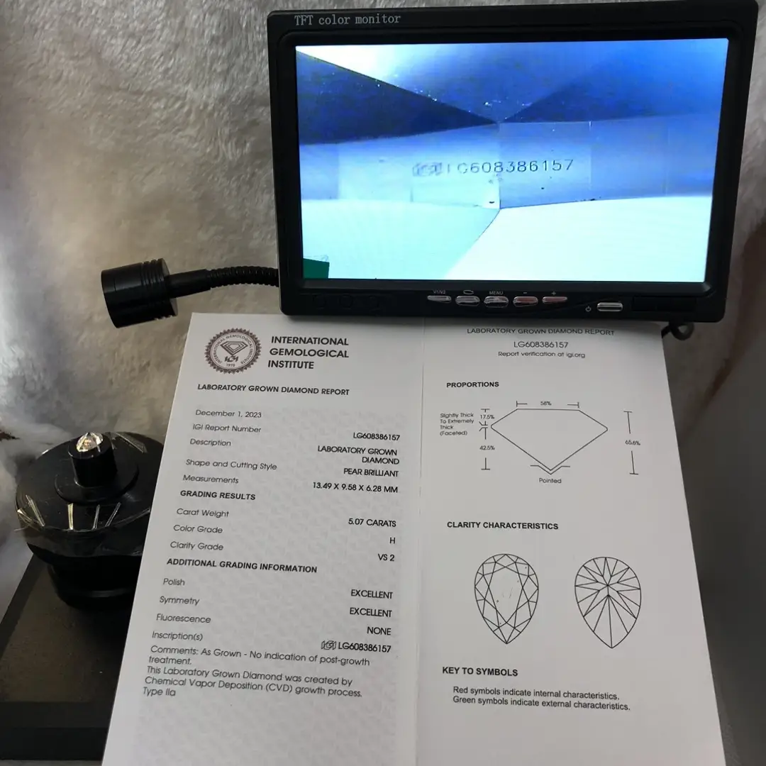 6ct lab grown diamond at Wholesale Prices | Messi Jewelry 5