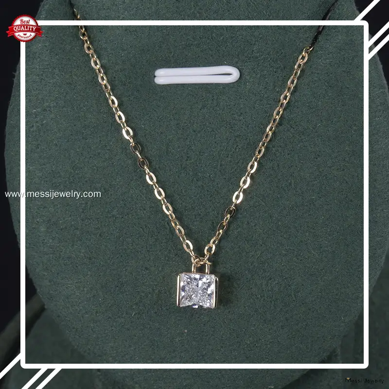 Messi Jewelry | bulk production moissanite bezel necklace factory 1