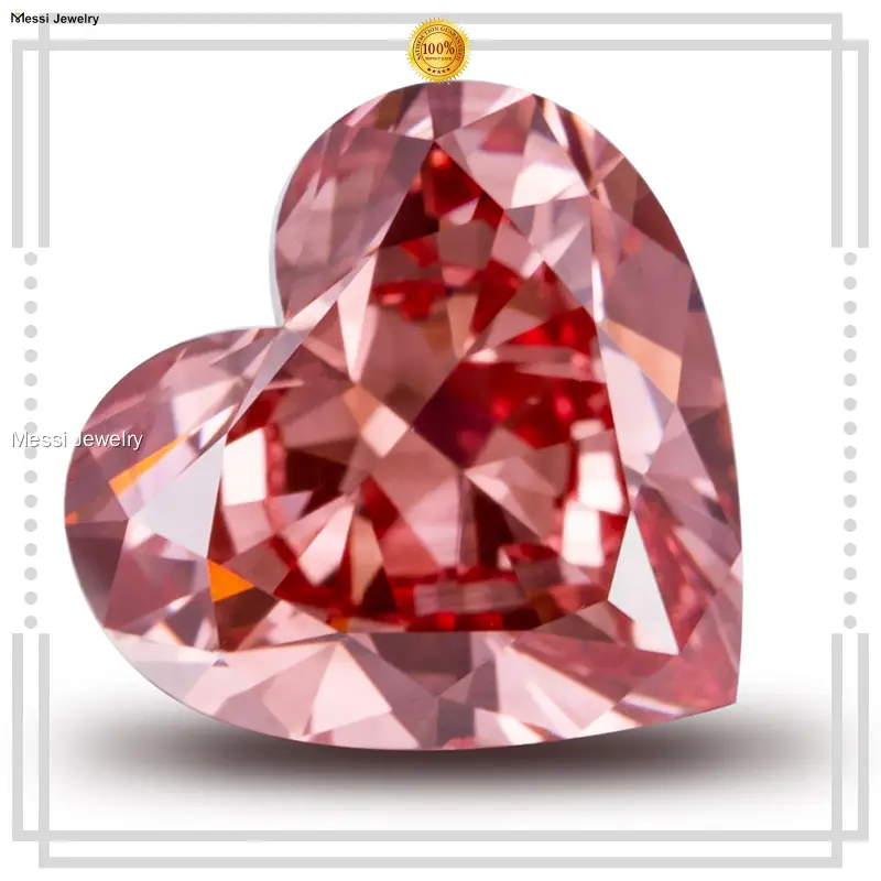 Custom heart lab diamond factory direct supply Manufacturer | Messi Jewelry 1