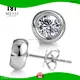 Custom lab diamond stud earrings highly rated Manufacturer | Messi Jewelry 1
