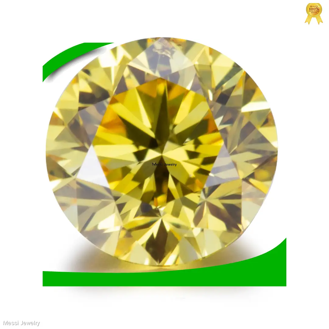 Custom lab grown diamonds yellow quality assurance Manufacturer | Messi Jewelry 1
