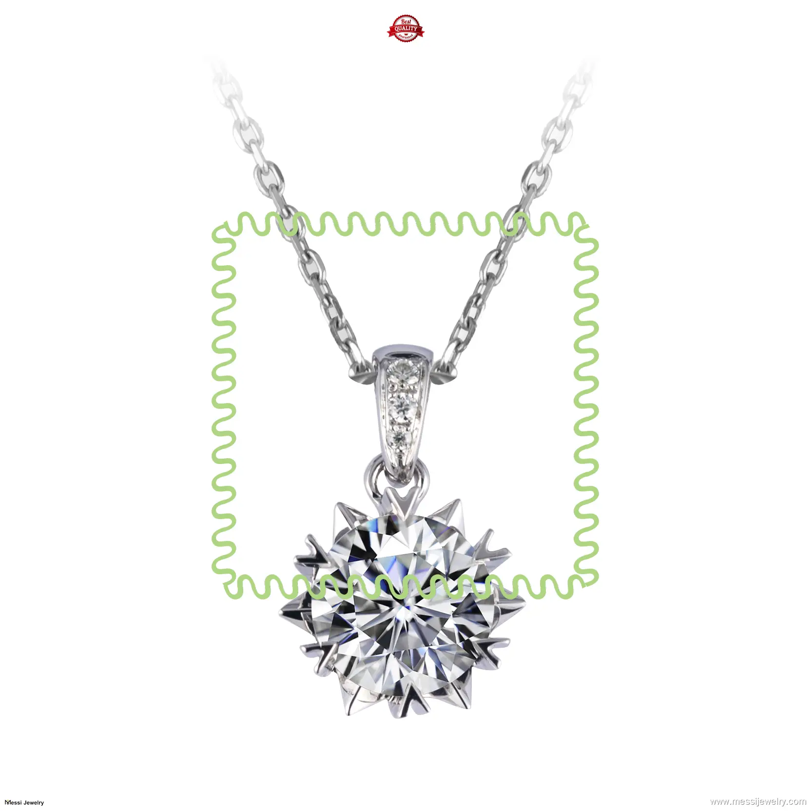 rose gold moissanite wedding set at Wholesale Prices | Messi Jewelry 1