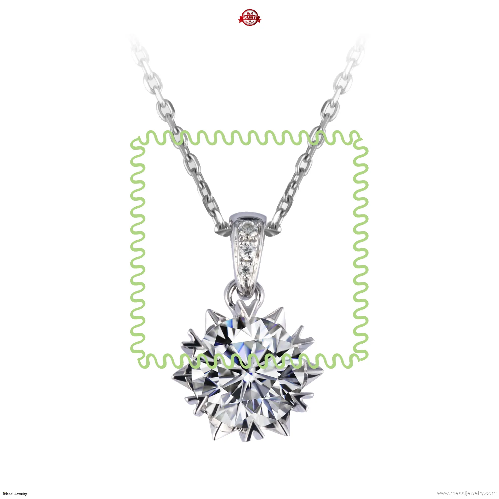 rose gold moissanite wedding set at Wholesale Prices | Messi Jewelry 1