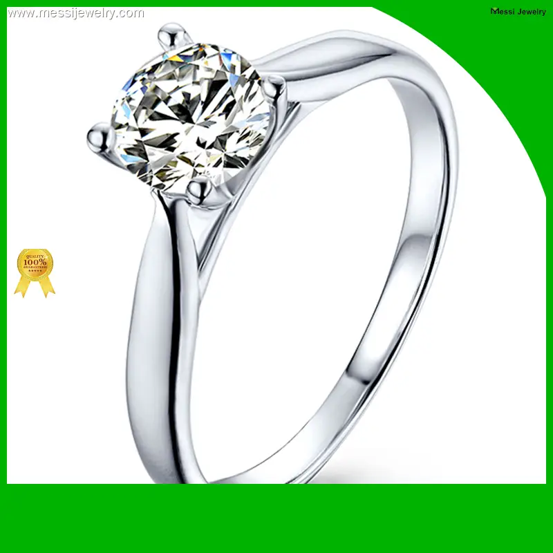 Professional 925 sterling silver moissanite rings wholesale | Messi Jewelry 1