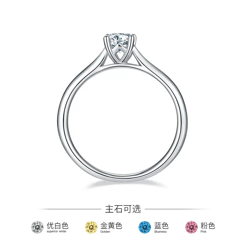 Professional 925 sterling silver moissanite rings wholesale | Messi Jewelry 3
