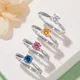 Профессиональные 925 серебряные кольца Moissanite Ohlosale | Мессиковые украшения 5